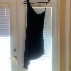 Sfuzi one shoulder black Large stretch dress